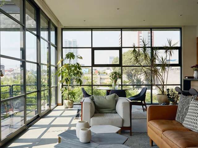 Textile designer Abril didn’t set out to create a thriving boutique hosting business—things just evolved that way