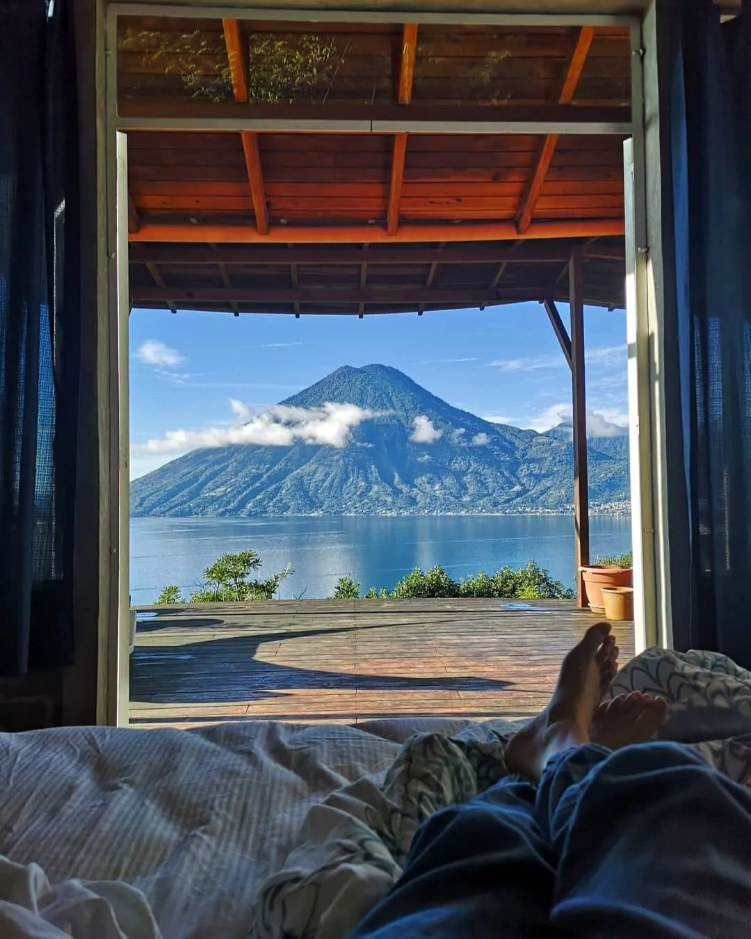 If you don’t associate volcanoes with tranquility, you probably haven’t stayed here