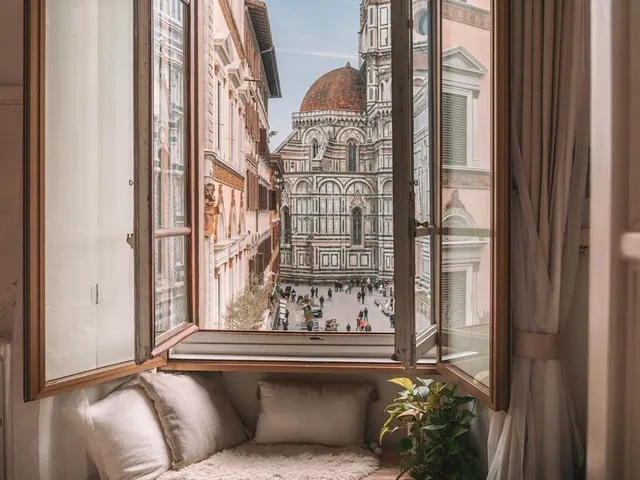 This studio in a 17th-century building across from the Duomo is for solo travelers only, but please don’t do anything rash