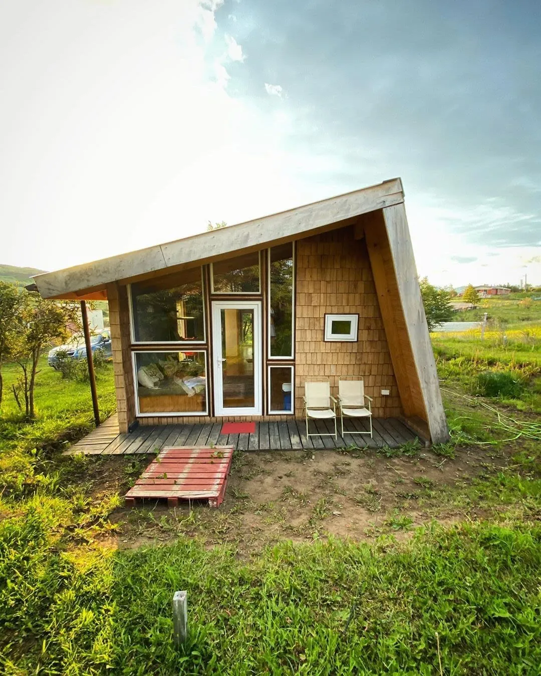 Superhost Gonzalo put his own slant on the tiny home by building this unique little refuge