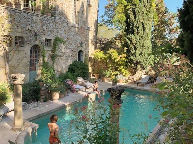 Live like 16th century French nobility (but with updated swimwear) on the grounds of a stone chateau surrounded by forest and Côt