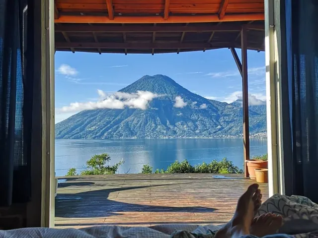 Superhost Morgan’s villa gives you 180-degree views of Lake Atitlán and its majestic guardians