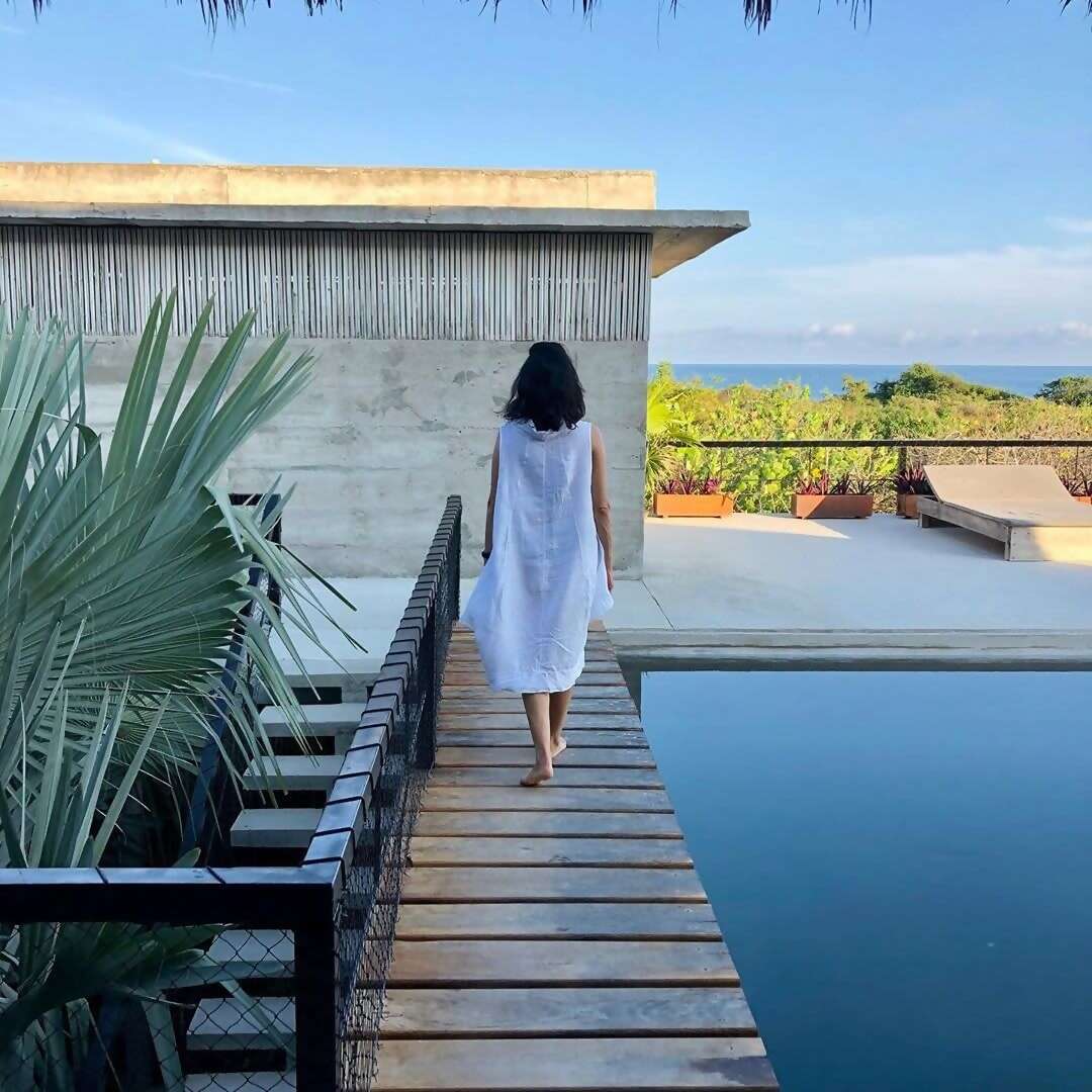 Tucked between the jungle and the beach, Superhost Luciana’s spacious villa is a minute’s walk from the waves