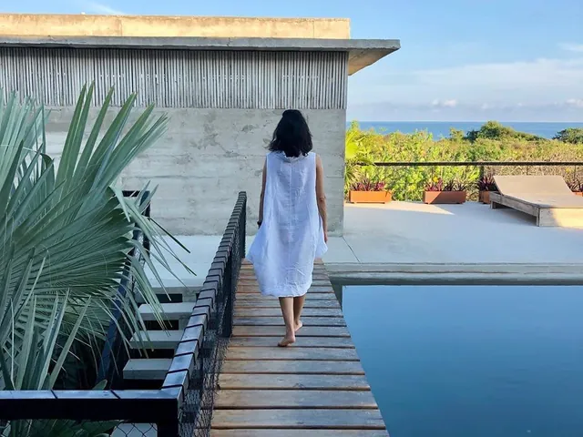 Tucked between the jungle and the beach, Superhost Luciana’s spacious villa is a minute’s walk from the waves