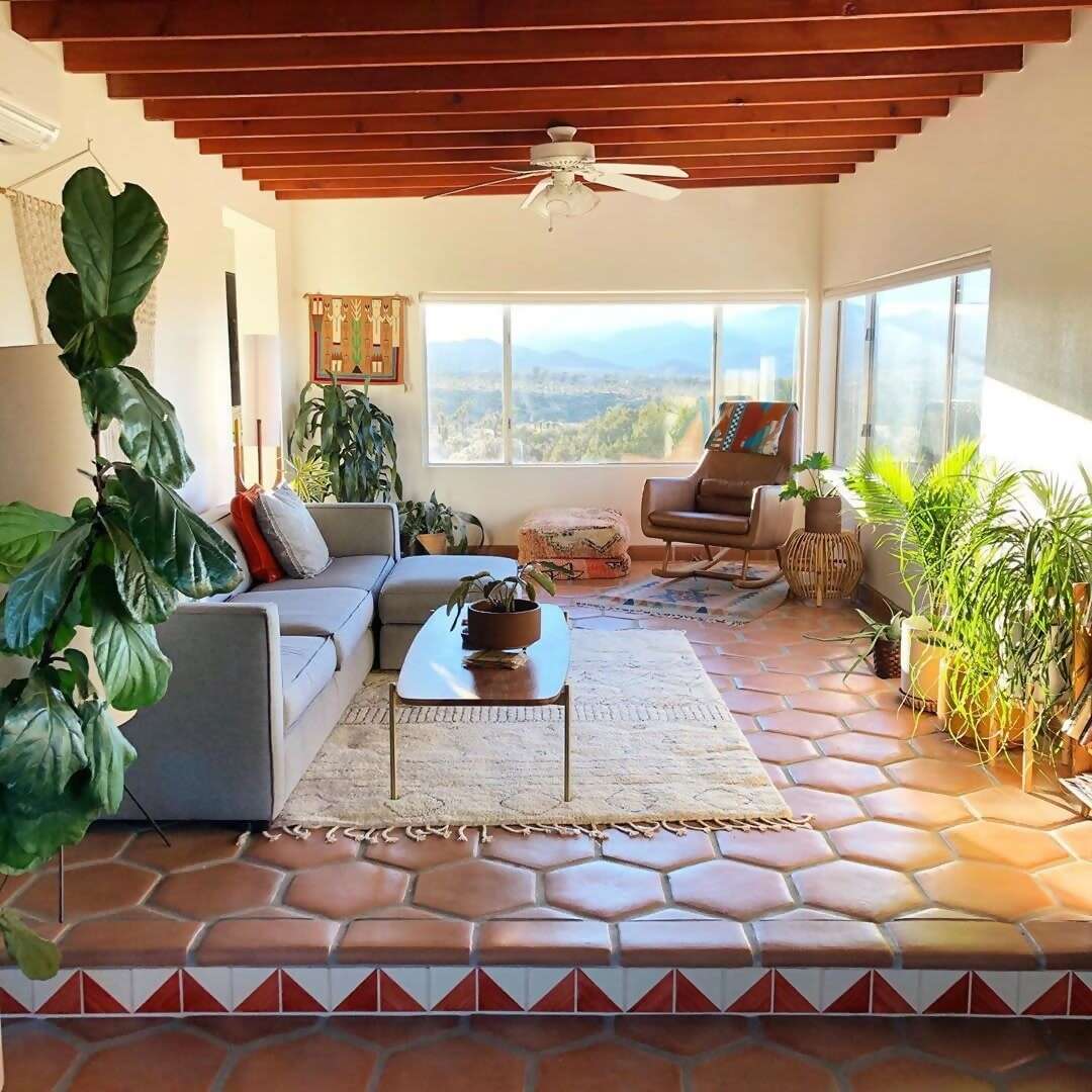 Marlene and Justin’s house may make you want to laze around indoors, but it’s also perfectly located for high-desert adventure