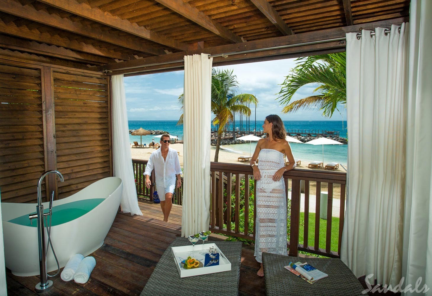 Sandals Grenada Beachfront Suite with Tranquility Soaking Tub