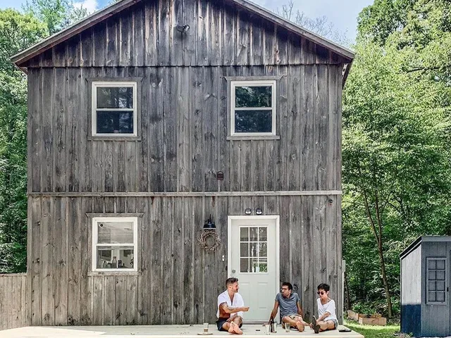 This stately cabin in the woodlands of Catskill Park was made for slowing down