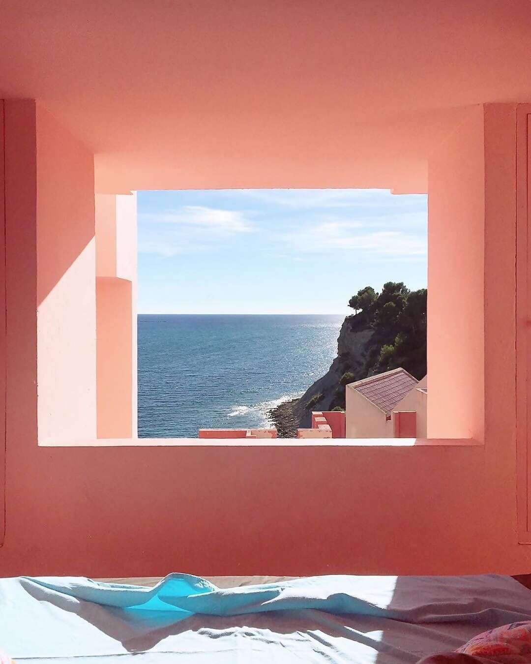 Luz’s apartment in La Muralla Roja, a 1968 classic of modern architecture, can make you feel like you’re living inside an art fil