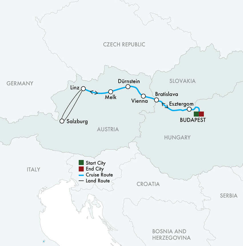 The Blue Danube 8 days/7 nights - Budapest to Budapest