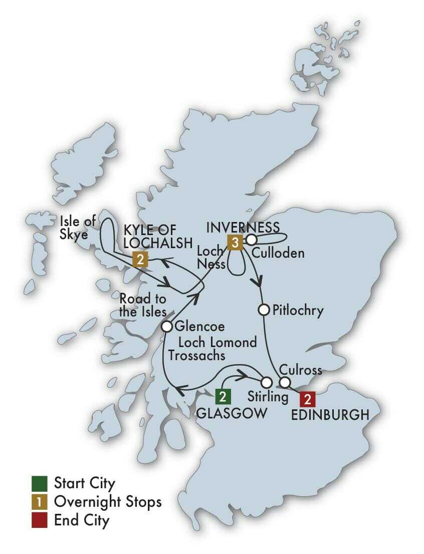 2020 Scottish Clans & Castles 10 day/9 night tour