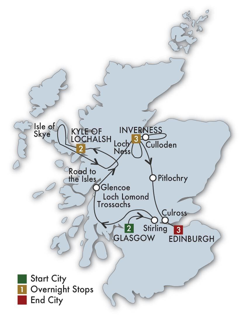 2020 Scottish Clans & Castles 11 day/10 night tour