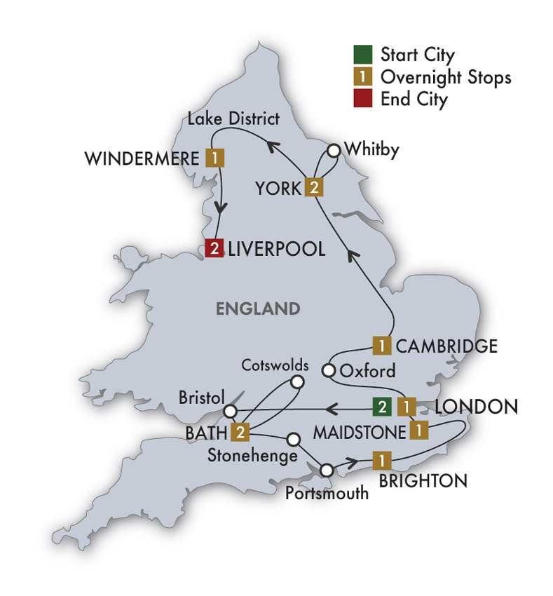 2021 Taste of England - 14 Days/13 Nights