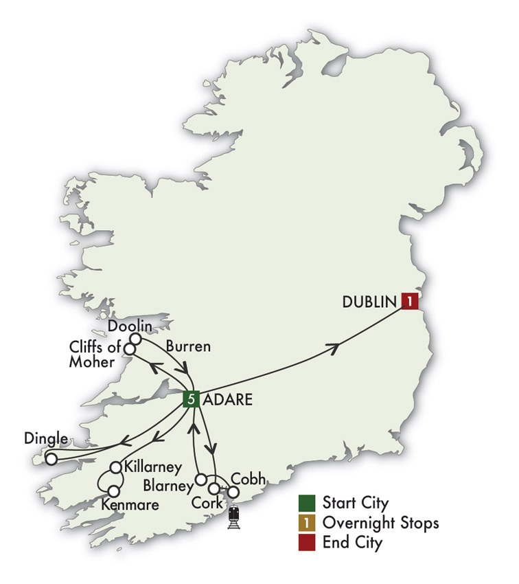 2020 Ireland South Day Tripper - 7 Days/6 Nights