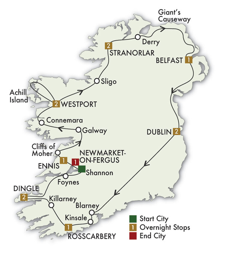 2020 Ireland's Wild Atlantic Way 13 days/12 night