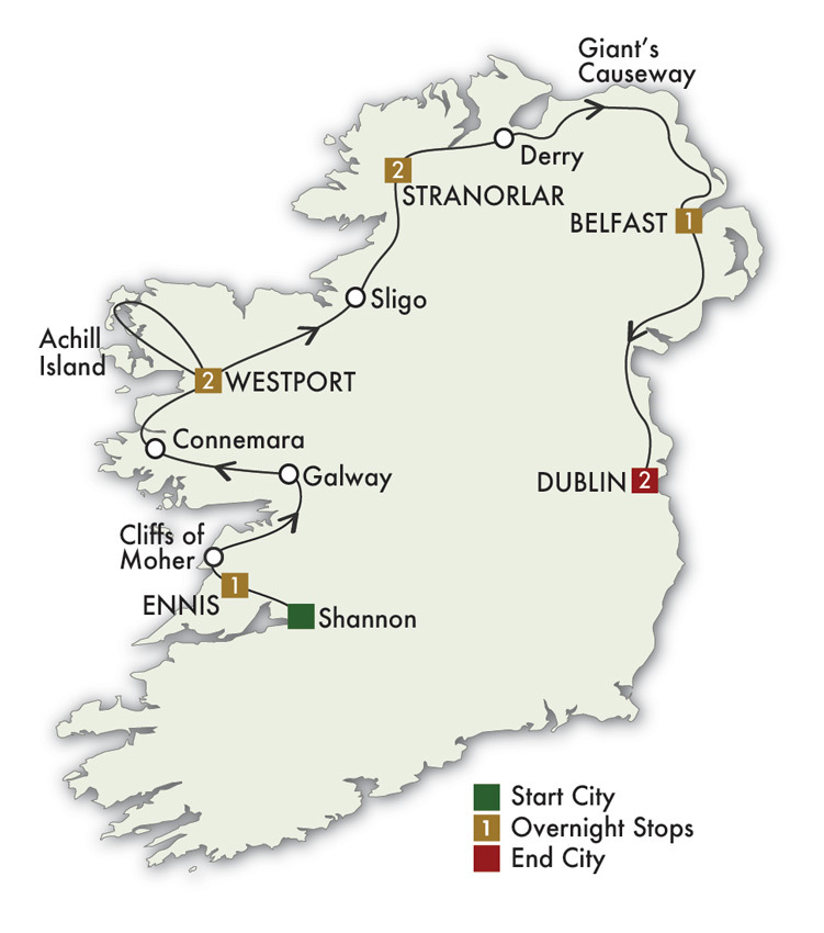 2020 Ireland's Wild Atlantic Way 9 days/8 night