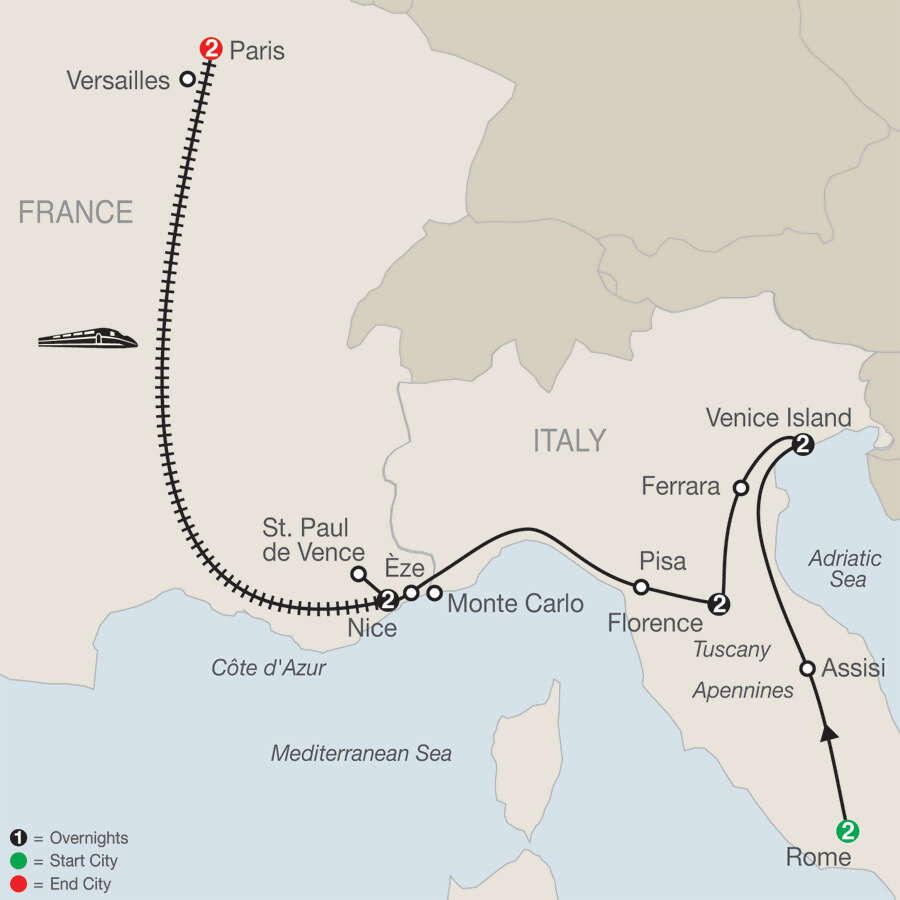 The Best of Italy & France