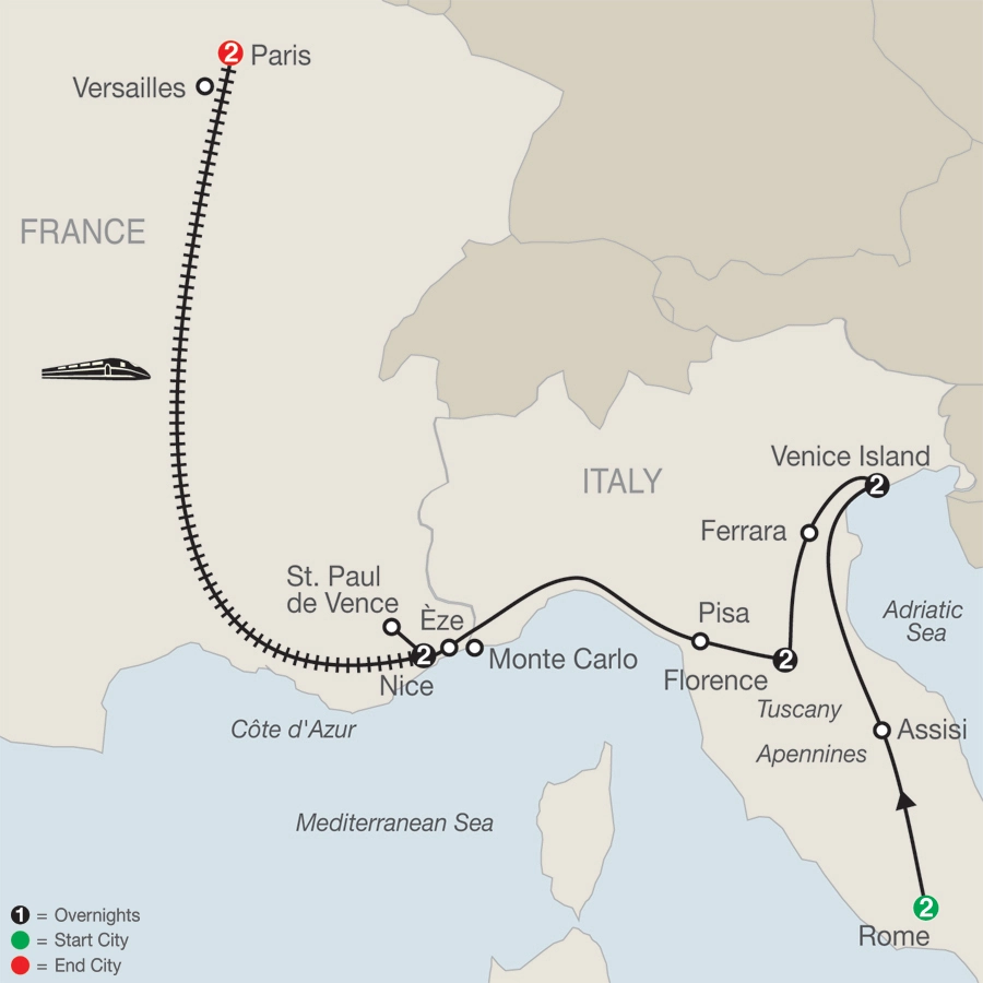 The Best of Italy & France