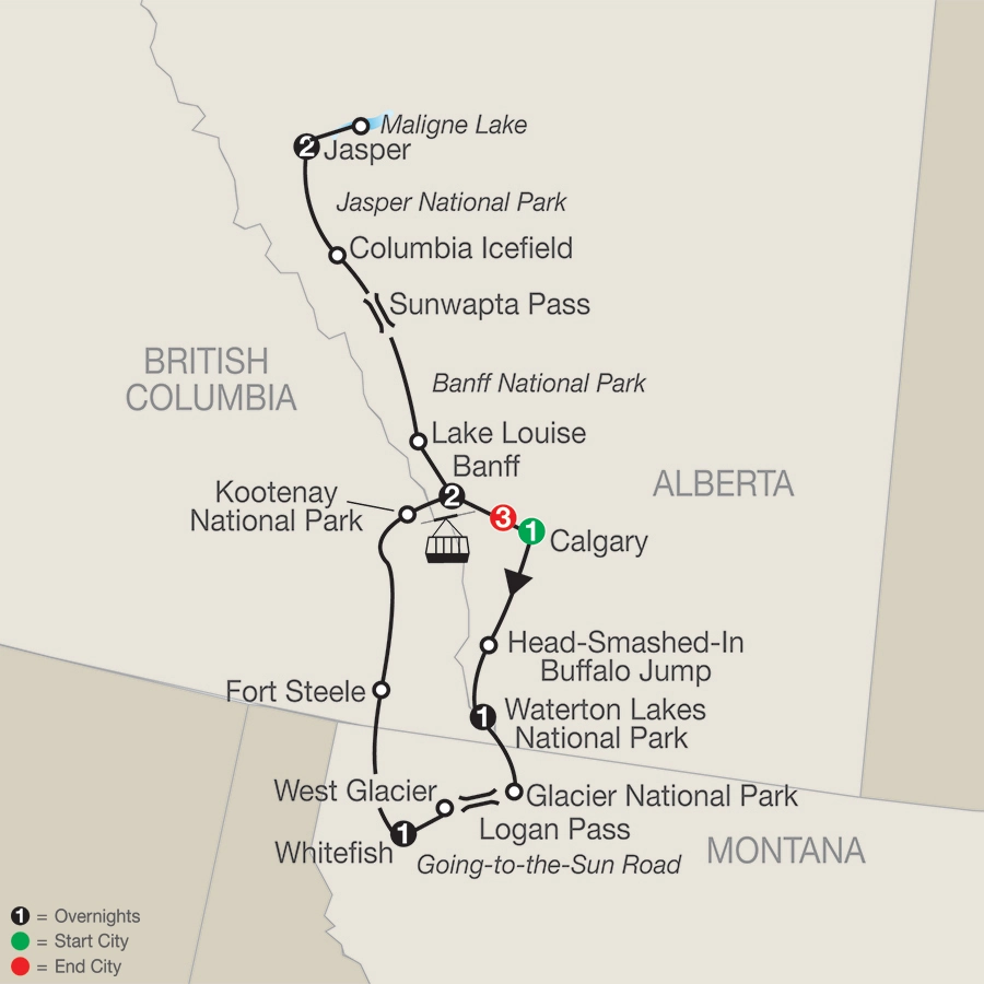 Glacier National Park & the Canadian Rockies with the Calgary Stampede