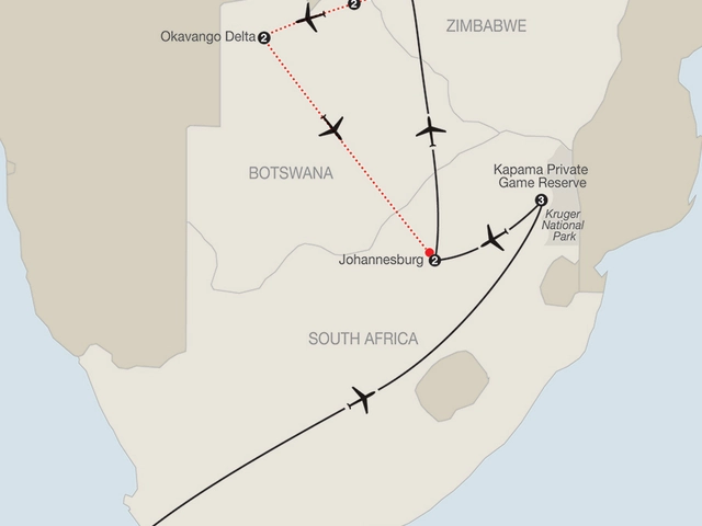 Splendors of South Africa & Victoria Falls with Botswana