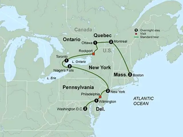 The Best of Eastern U.S. and Canada