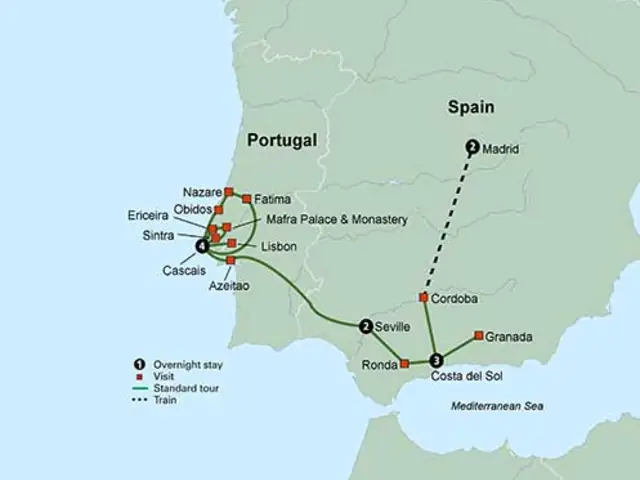 Spain's Costa del Sol & The Portuguese Riviera