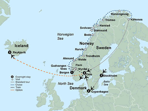 Norwegian Coastal Voyage & Scandinavian Capitals