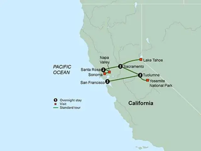 Trains, Wineries & Treasures of Northern California