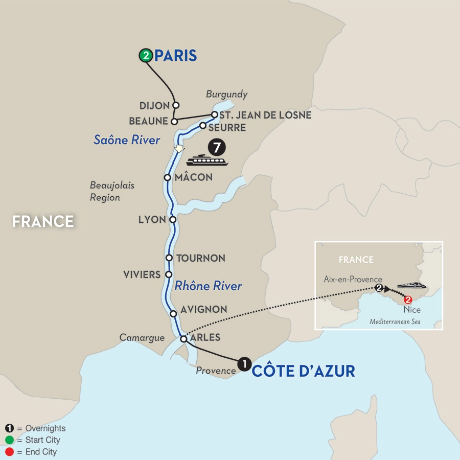 Burgundy & Provence with Aix-en-Provence for Wine Lovers