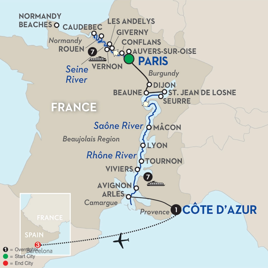 Grand France for WWII Historians with Barcelona