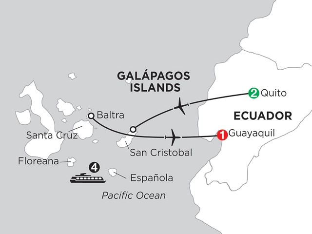 Cruising the Galápagos on the Coral I/II – 4-Night cruise
