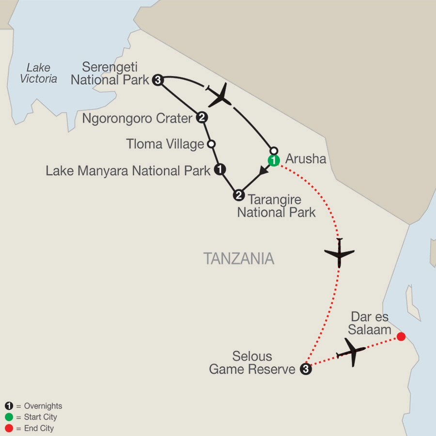 Tanzania: The Serengeti & Beyond with Selous