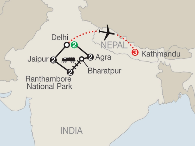 Icons of India: The Taj, Tigers & Beyond with Nepal