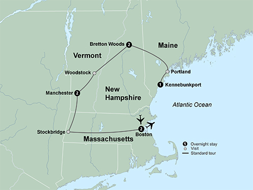 Historic Hotels of New England featuring The Equinox and Omni Mount Washington resorts