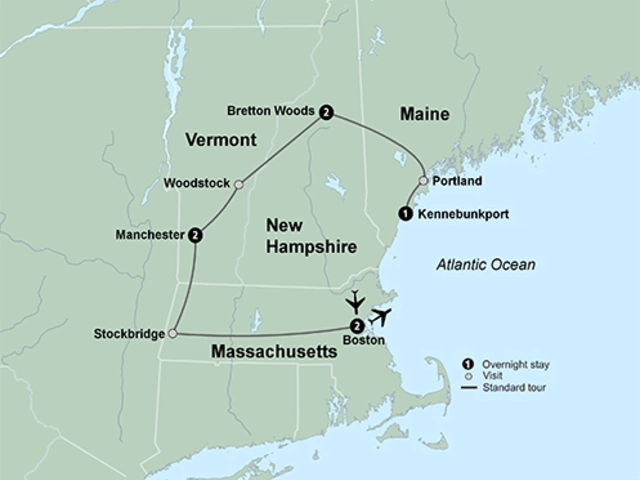 Historic Hotels of New England featuring The Equinox and Omni Mount Washington resorts