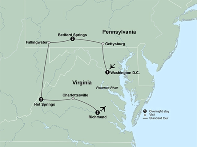 America's Historic Mid-Atlantic featuring the Omni Bedford Springs, Omni Homestead & The Jefferson