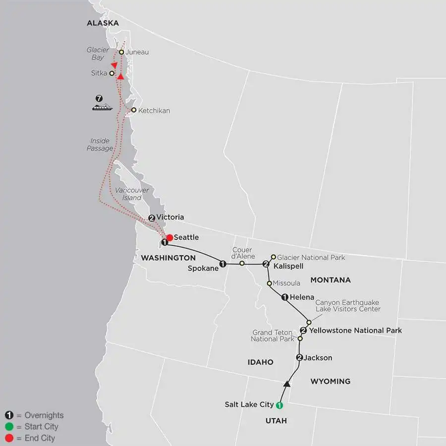 Geysers to Glaciers with Alaska Cruise