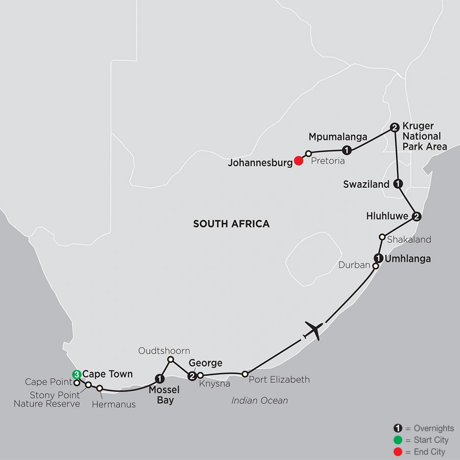 South Africa from the Cape to Kruger