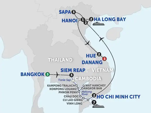 Ultimate Southeast Asia & The Majestic Mekong with Sapa, Hue & Danang - Southbound