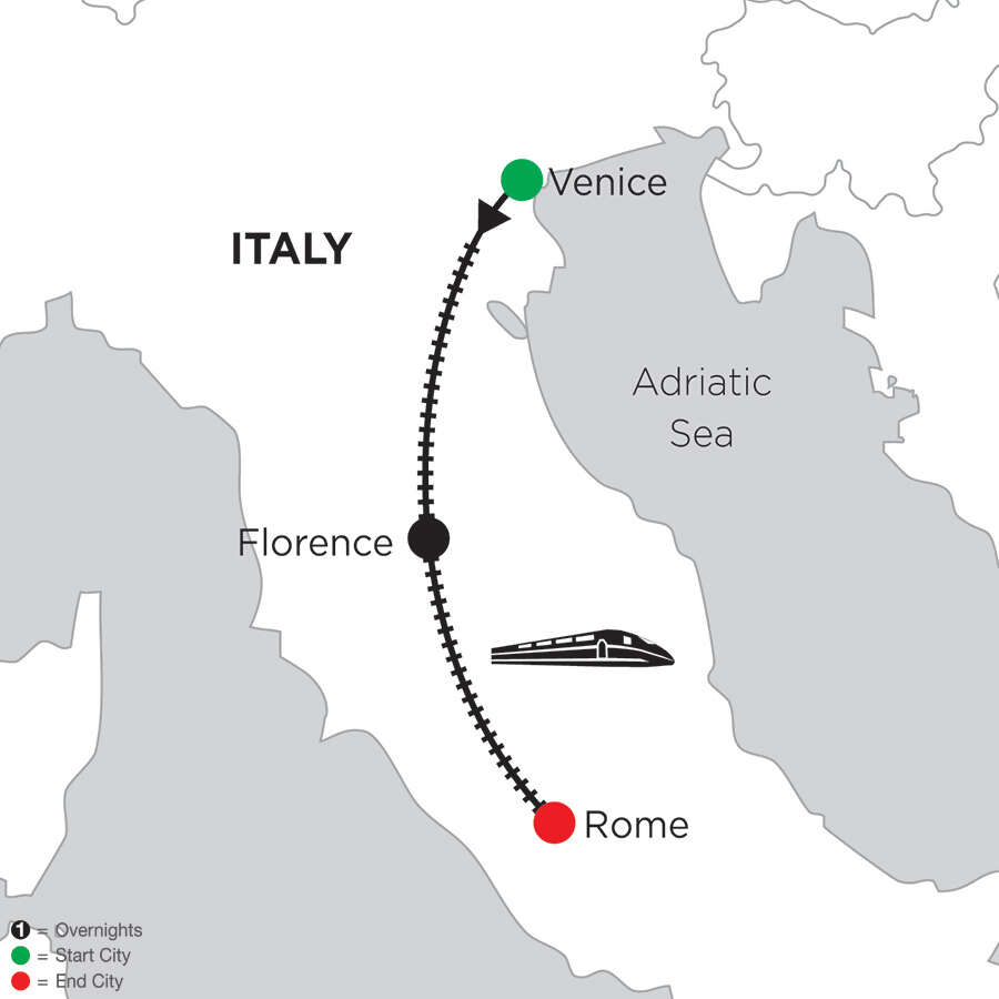 3 Nights Venice, 5 Nights Florence & 4 Nights Rome