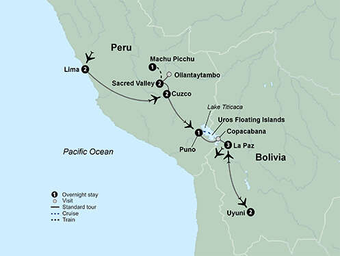 Cultures of Peru & Bolivia featuring a 2-night stay on the Uyuni Salt Flats