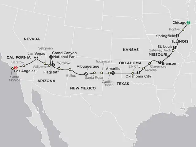 Highlights of Route 66 with Albuquerque Balloon Fiesta