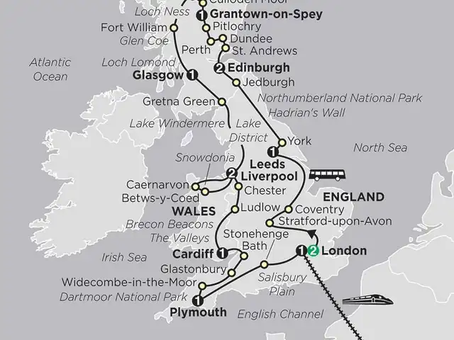 England, Scotland & Wales with  Paris