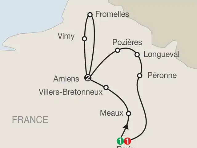 WWI Memorials & Battlefields