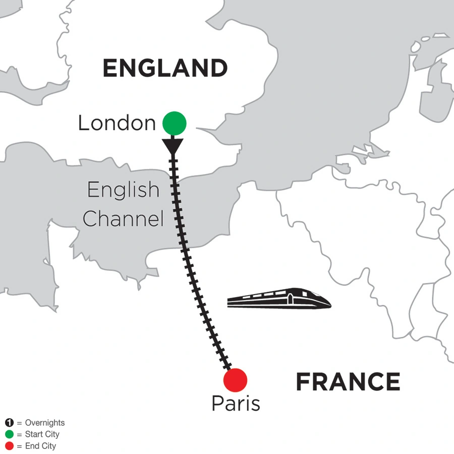 2 Nights London & 2 Nights Paris