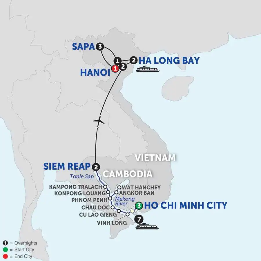 The Heart of Cambodia & Vietnam with Sapa - Northbound