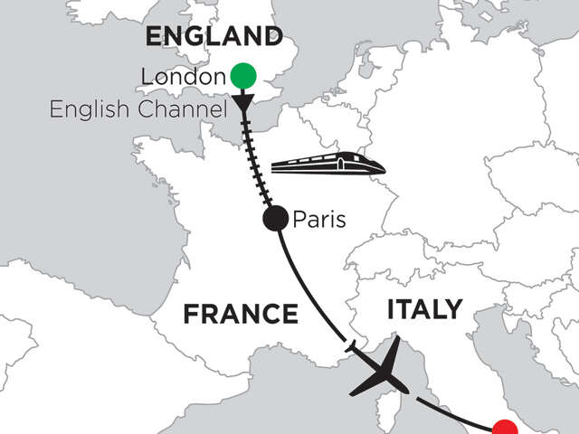 5 Nights London, 5 Nights Paris & 4 Nights Rome
