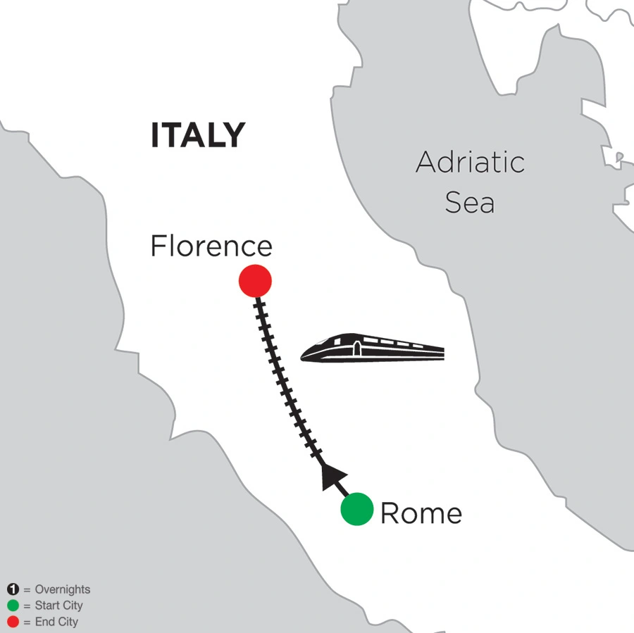 2 Nights Rome & 5 Nights Florence