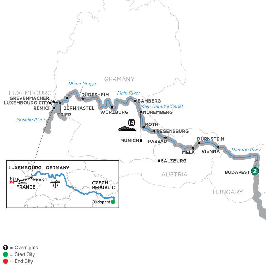 Jewels of Central Europe & Jewish Heritage with 2 Nights Paris