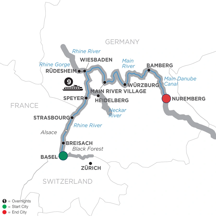 Christmastime from Basel to Prague – Cruise Only