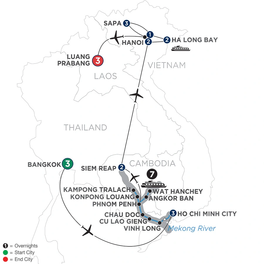 Ultimate Southeast Asia & The Majestic Mekong with Sapa & Luang Prabang – Northbound